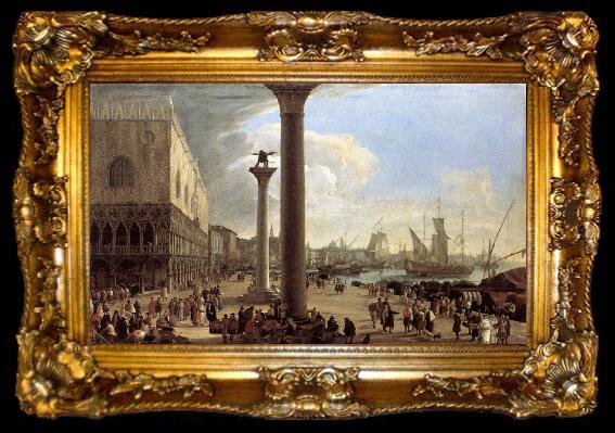 framed  CARLEVARIS, Luca The Wharf, Looking toward the Doge s Palace, ta009-2